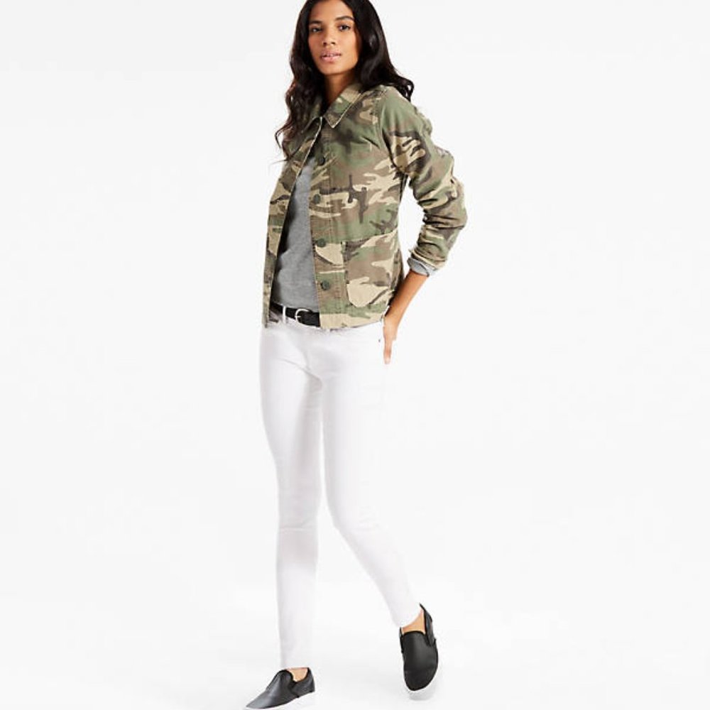 Levi's 711 Skinny Jeans White